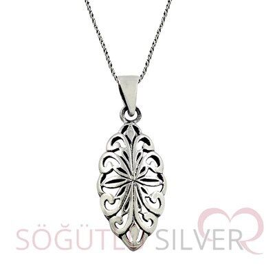 gümüş işlemeli kolye ucu SGTL1961