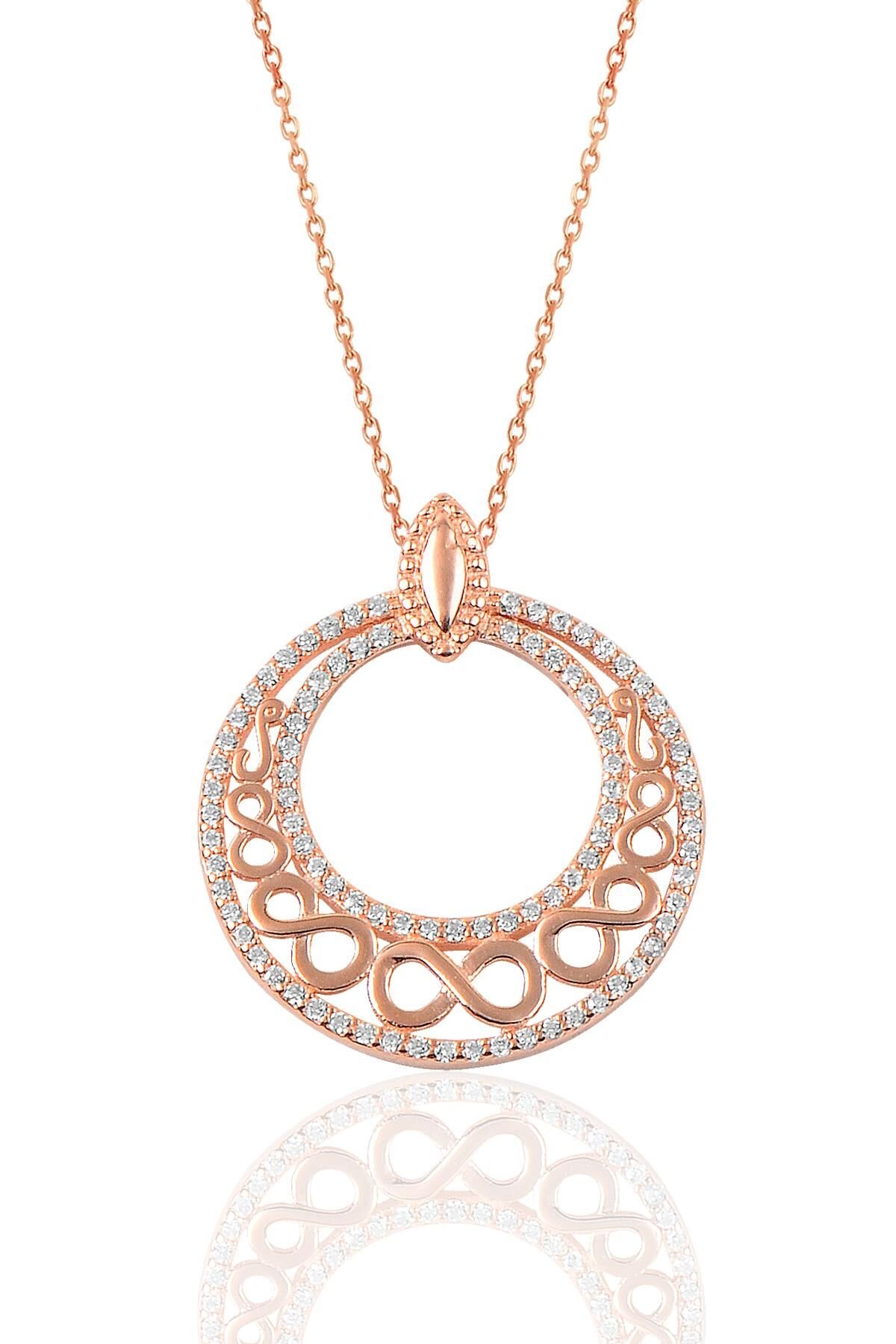 Gümüş sonsuzluk halka kolye SGTL9091