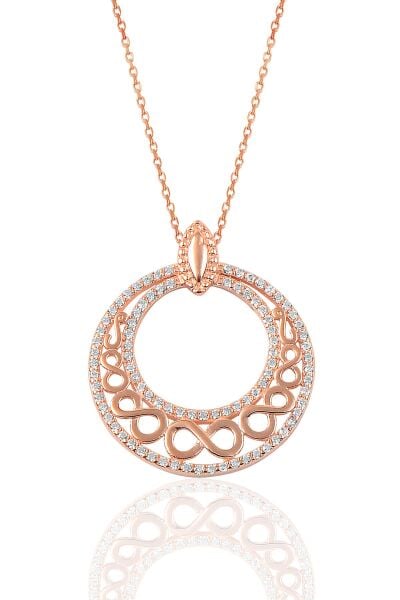 Gümüş sonsuzluk halka kolye SGTL9091