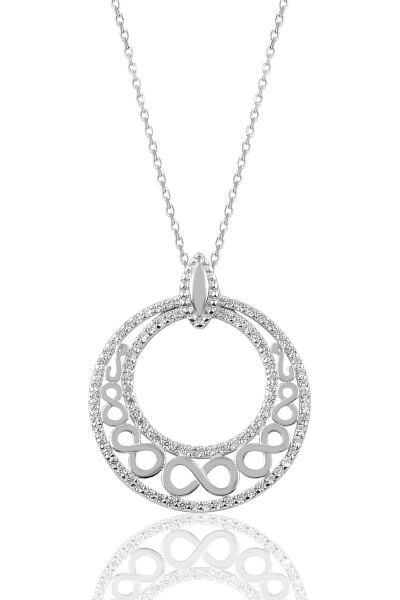 Gümüş sonsuzluk halka kolye SGTL9092