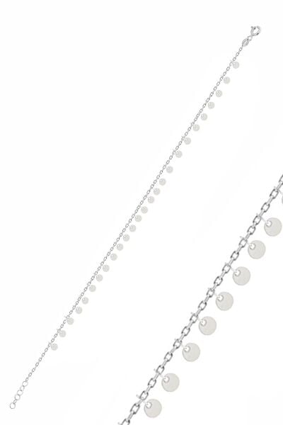 Gümüş rodyumlu pullu halhal SGTL10543RODAJ