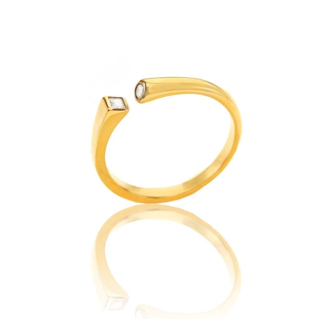 Yeni ayarlamalı zirkon taşlı yüzük SGTL7740