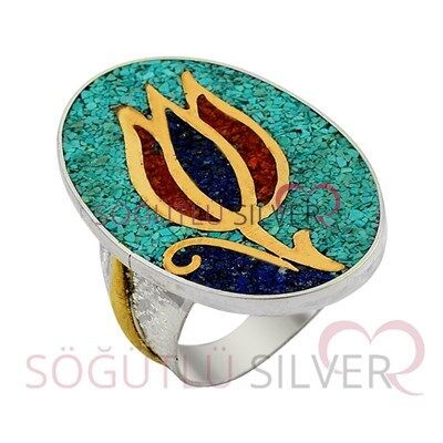 MOZAİK DOĞALTAŞLI ÜÇLÜ SET set8291