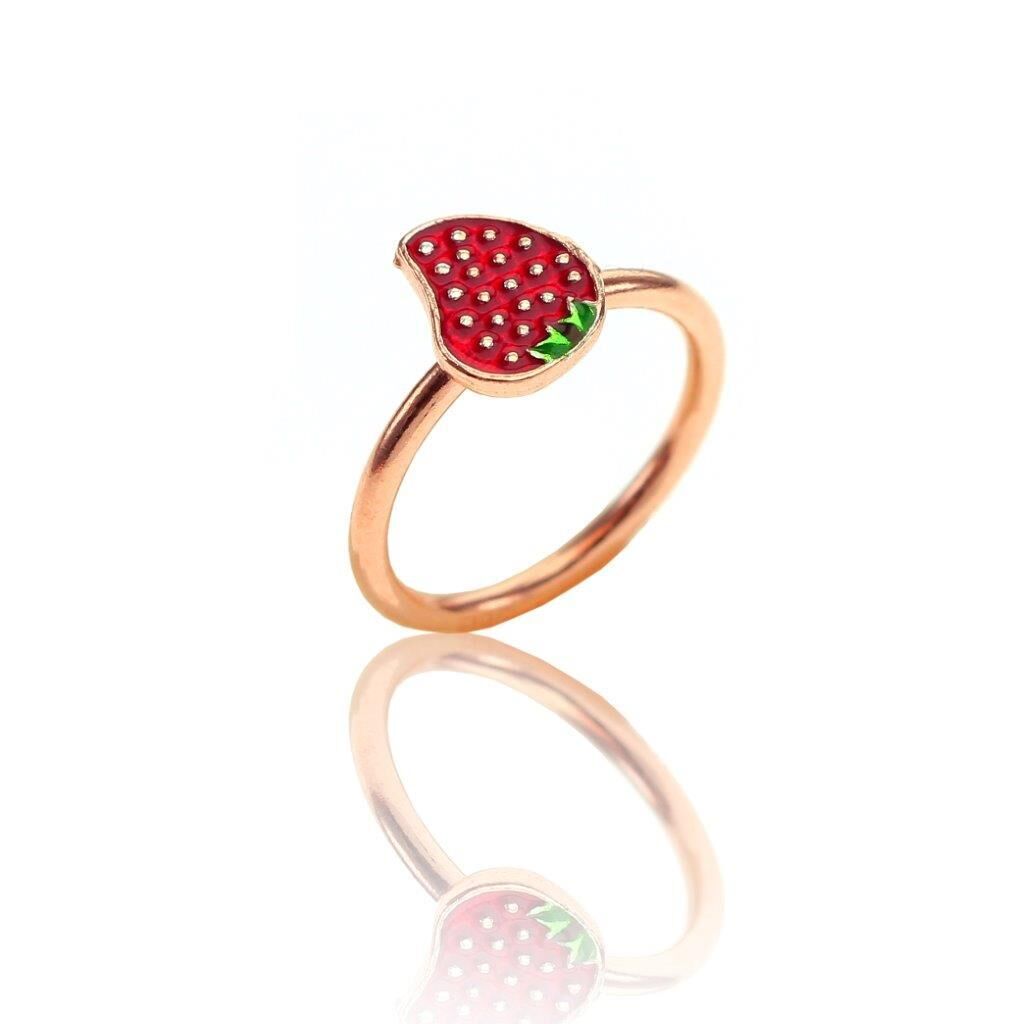 Çilek modeli çocuk yüzüğü SGTL7748