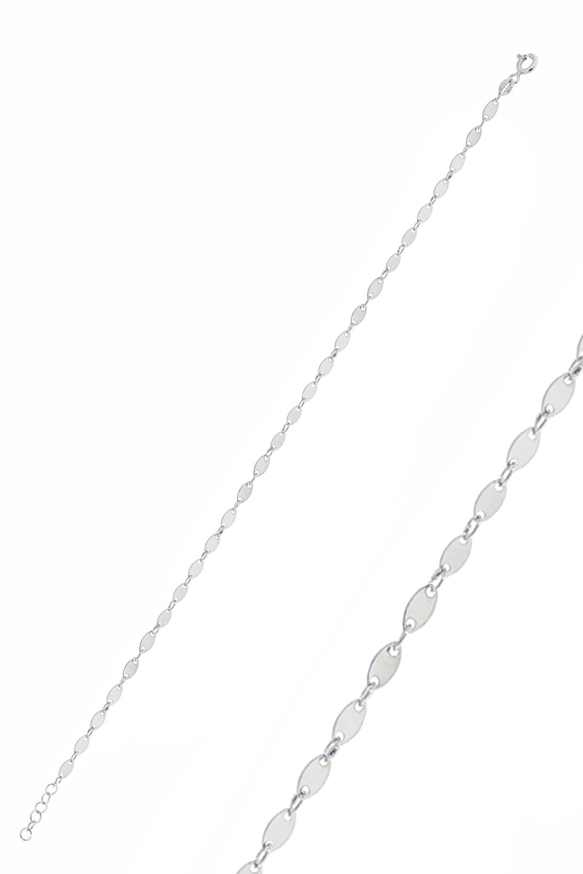 Gümüş mekik pullu bileklik SGTL10551RODAJ