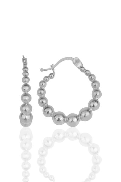 Gümüş  toplu şarnel halka küpe  SGTL11552RODAJ