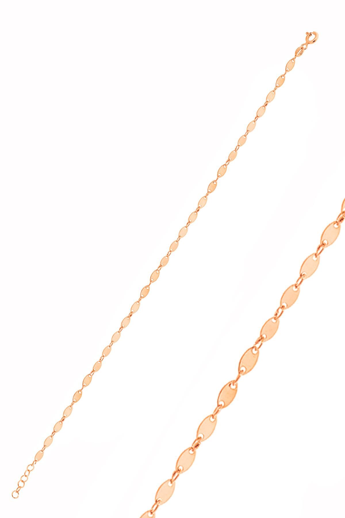 Gümüş rose mekik pullu bileklik SGTL10551ROSE