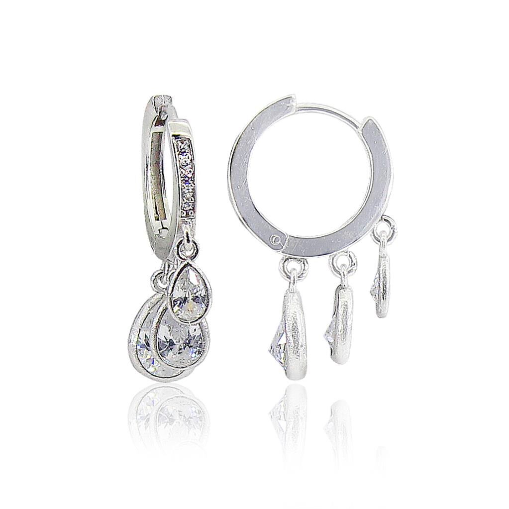 damlalı zirkon taşlı shakira küpe SGTL3121