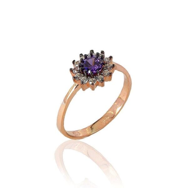 pırlanta modeli amatist taşlı set SGTL5124