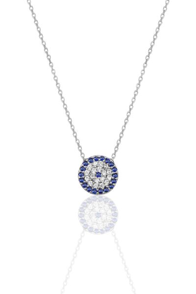 Gümüş rodyumlu nazar modeli üçlü set SGTL10585RODAJ