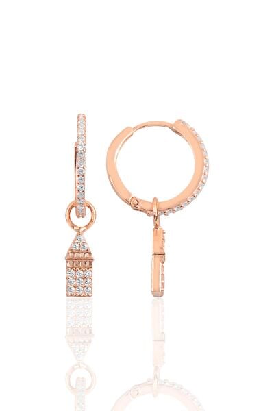 Gümüş eyfel halka küpe SGTL10142EYFL