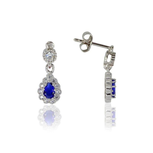 pırlanta modeli safir taşlı set SGTL5135