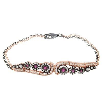 ELMAS MONTÜRLÜ KÖK YAKUT TAŞLI BİLEKLİK bileklik6922