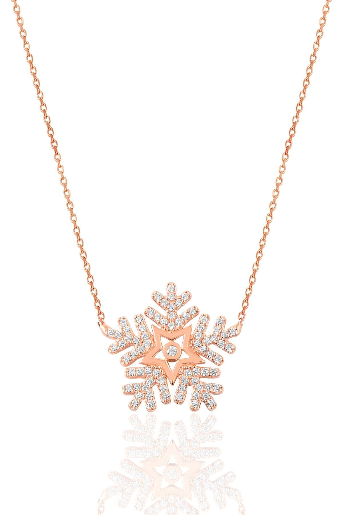 Gümüş yıldızlı kartanesi kolye SGTL9107