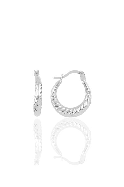 Gümüş burgu şarnel küpe