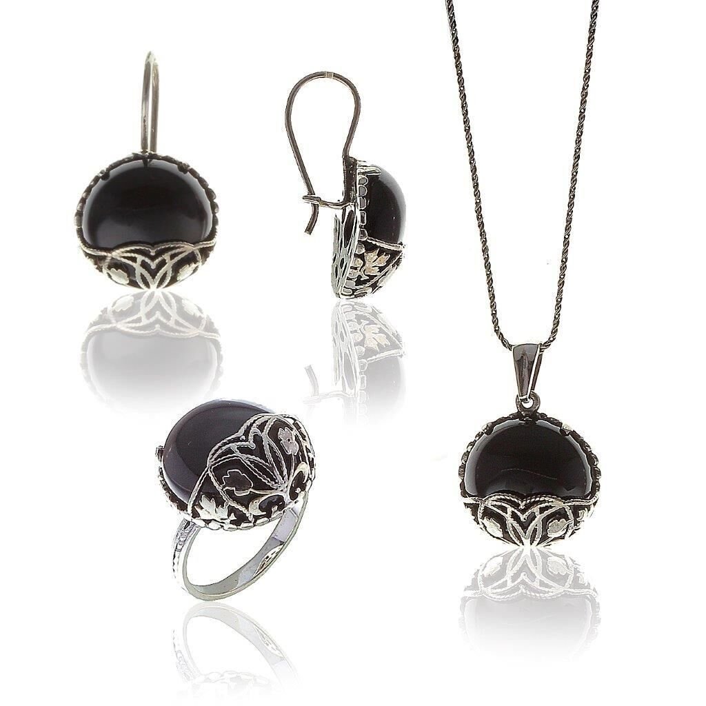 Onix Taşlı Kafesli Üçlüset SGTL5863