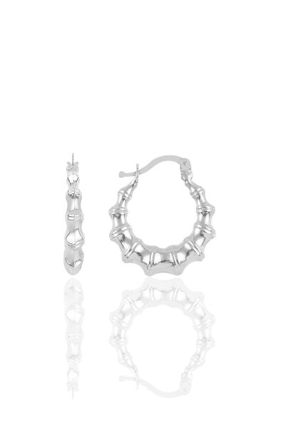 Gümüş altın yaldızlı tırtıl şarnel küpe Gümüş