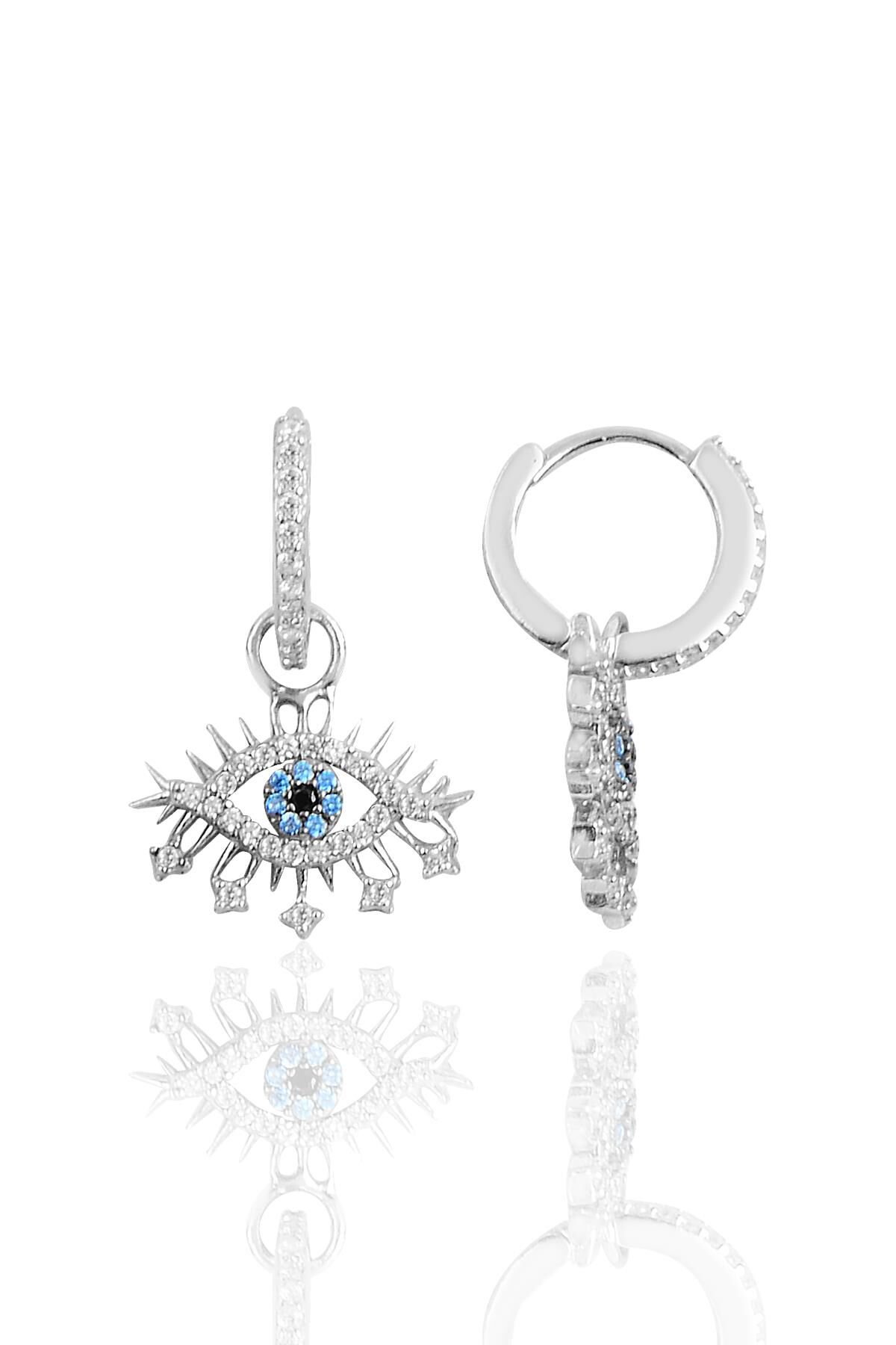 Gümüş lareyn halka küpe SGTL10143LRYN