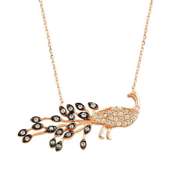 rose tavuz kuşu kolye SGTL2073