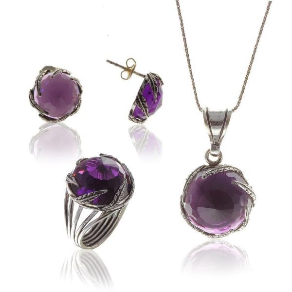 Ametis Taşlı Kafesli Üçlüset SGTL5873