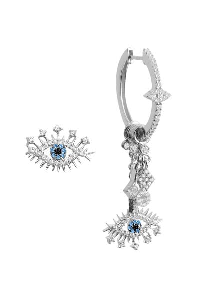 Gümüş lareyn şans küpe SGTL10144RODAJ