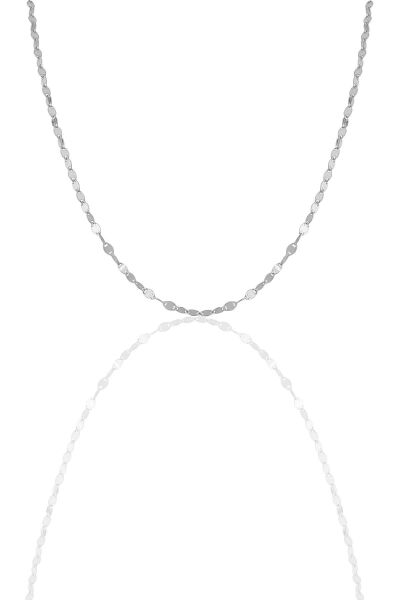 Gümüş mekik pullu kolye SGTL11630 Gümüş - 55 cm