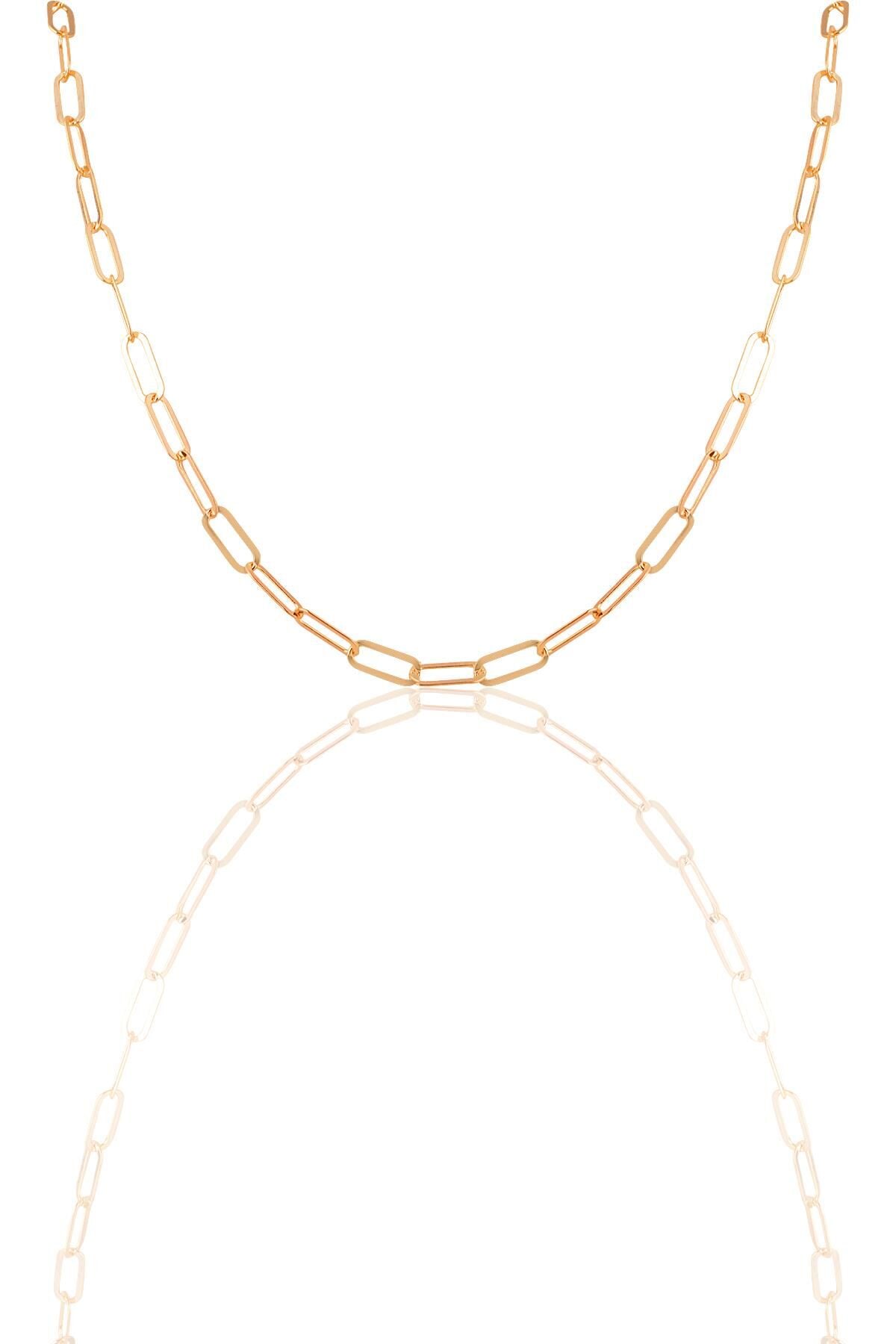 Gümüş  ataç zincir. SGTL11629 Rose - 50 cm