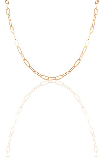 Gümüş  ataç zincir. SGTL11629 Rose - 50 cm