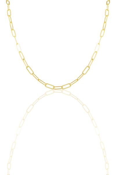 Gümüş  ataç zincir. SGTL11629 Altın - 50 cm