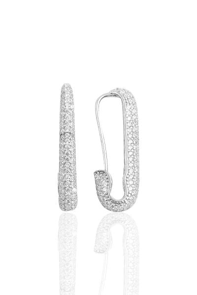 Gümüş firkete çengel küpe SGTL10145RODAJ