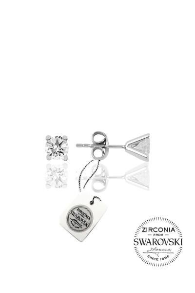 Gümüş Swarovski tek taş modeli üçlü set SGTL20503A