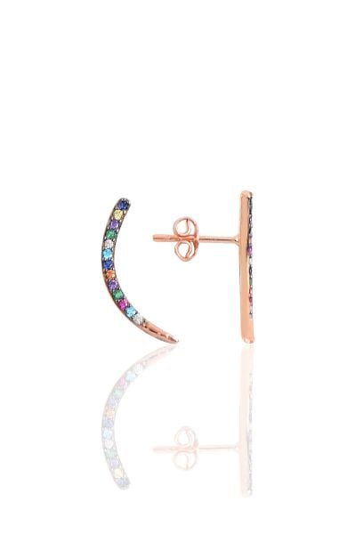 Gümüş ay modeli küpe SGTL9936MİX