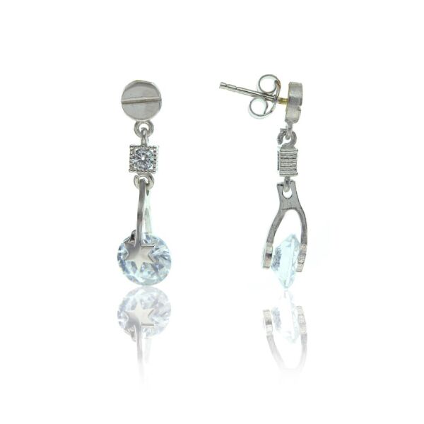 Zirkon taşlı yıldız küpe SGTL7665