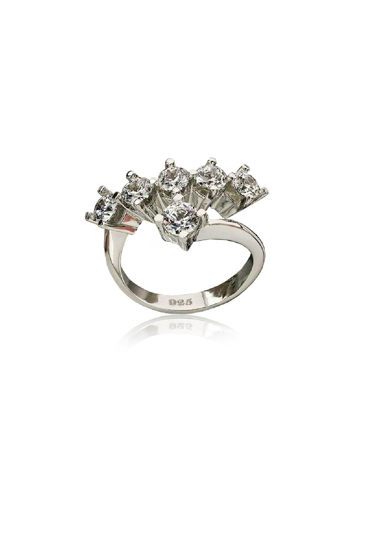 swarovski tek ve beş taşlı yüzük SGTL3906