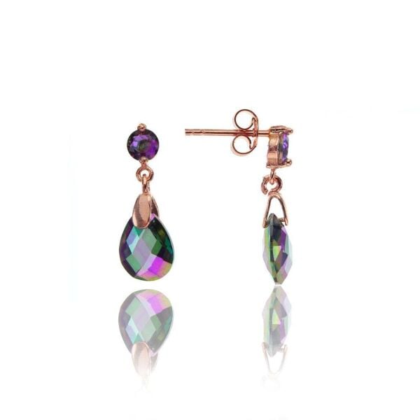 Mistik taşlı damla küpe SGTL7673