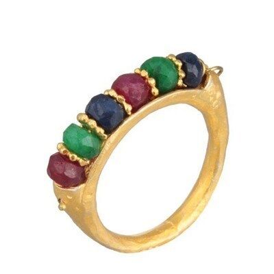 Yaldızlı doğaltaş yüzük yüzük8479