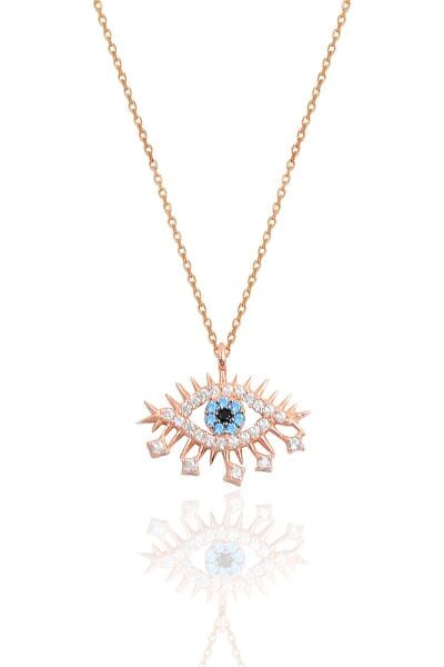 Gümüş rose lareyn kolye SGTL10154LRYN