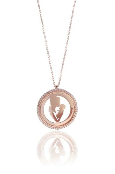Çerçeveli anne bebek kolye SGTL8254