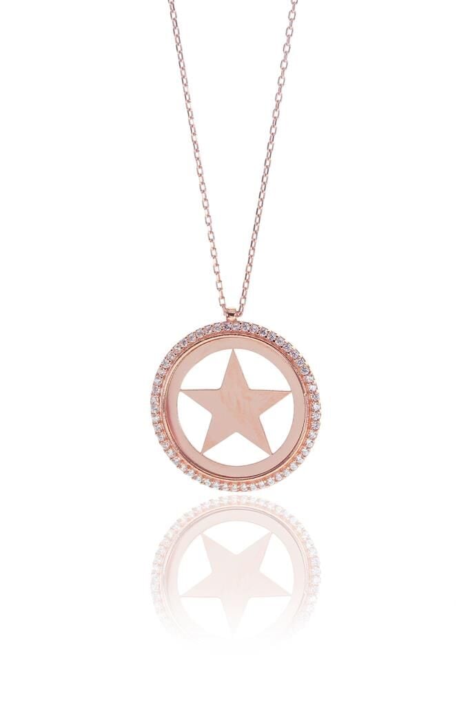 Çerçeveli yıldız kolye SGTL8255