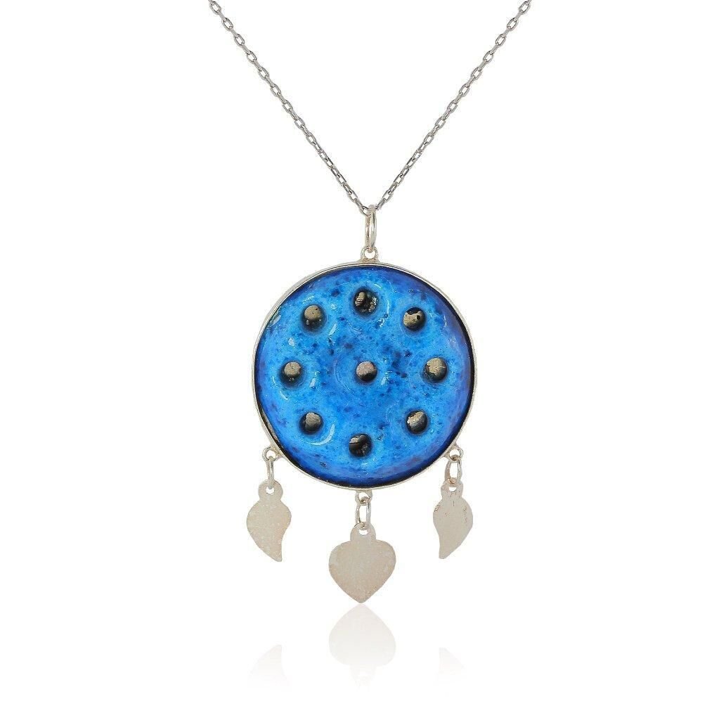 süryani nazar boncuğu kolye SGTL4338