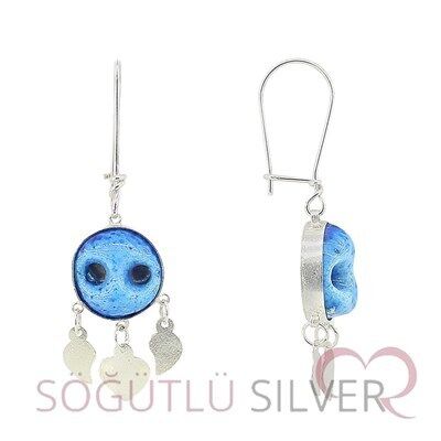 süryani nazar boncuğu küpe SGTL2746