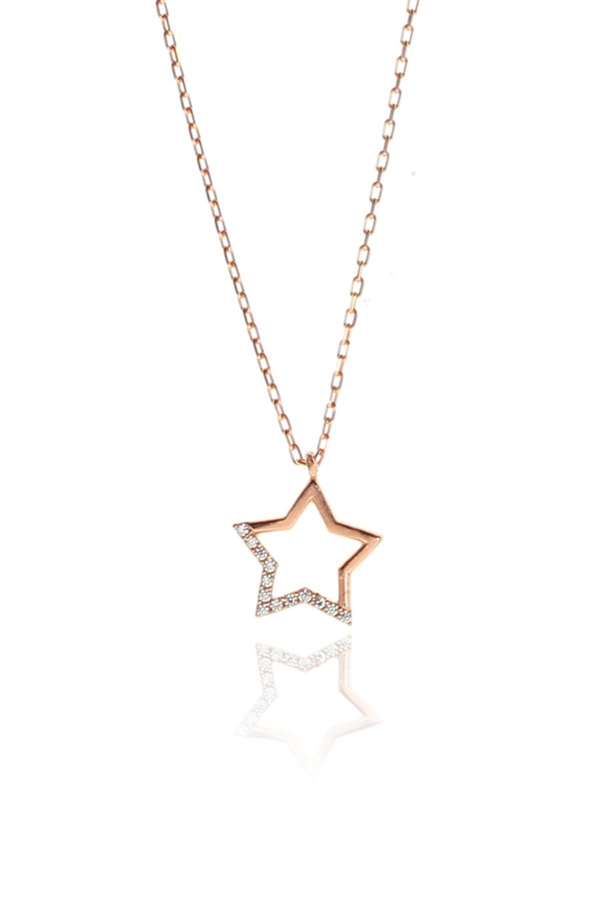 Gümüş yıldız kolye SGTL9134
