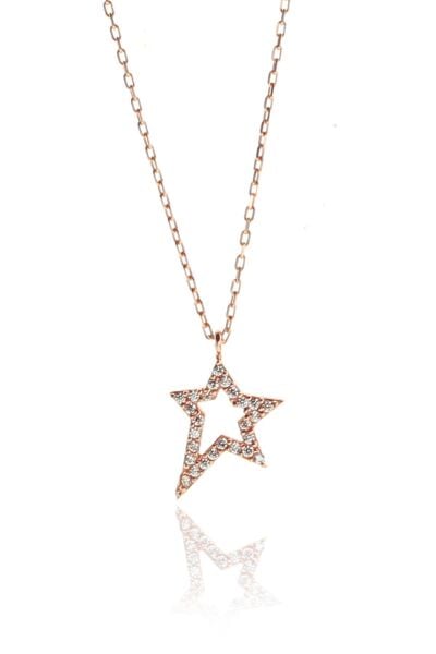 Gümüş yıldız kolye SGTL9135