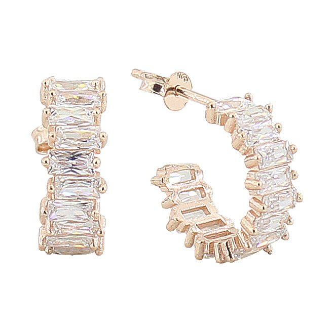 tamtur baget taşlı halka küpe SGTL2764