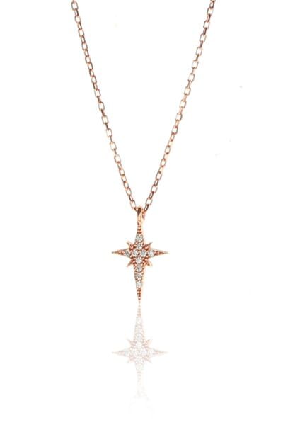 Gümüş kutup yıldızı kolye SGTL9140