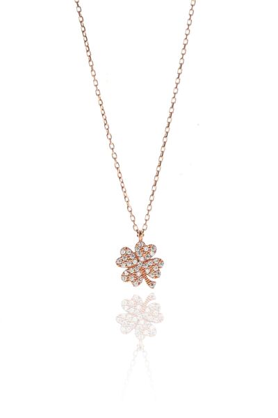 Gümüş yonca kolye SGTL9141