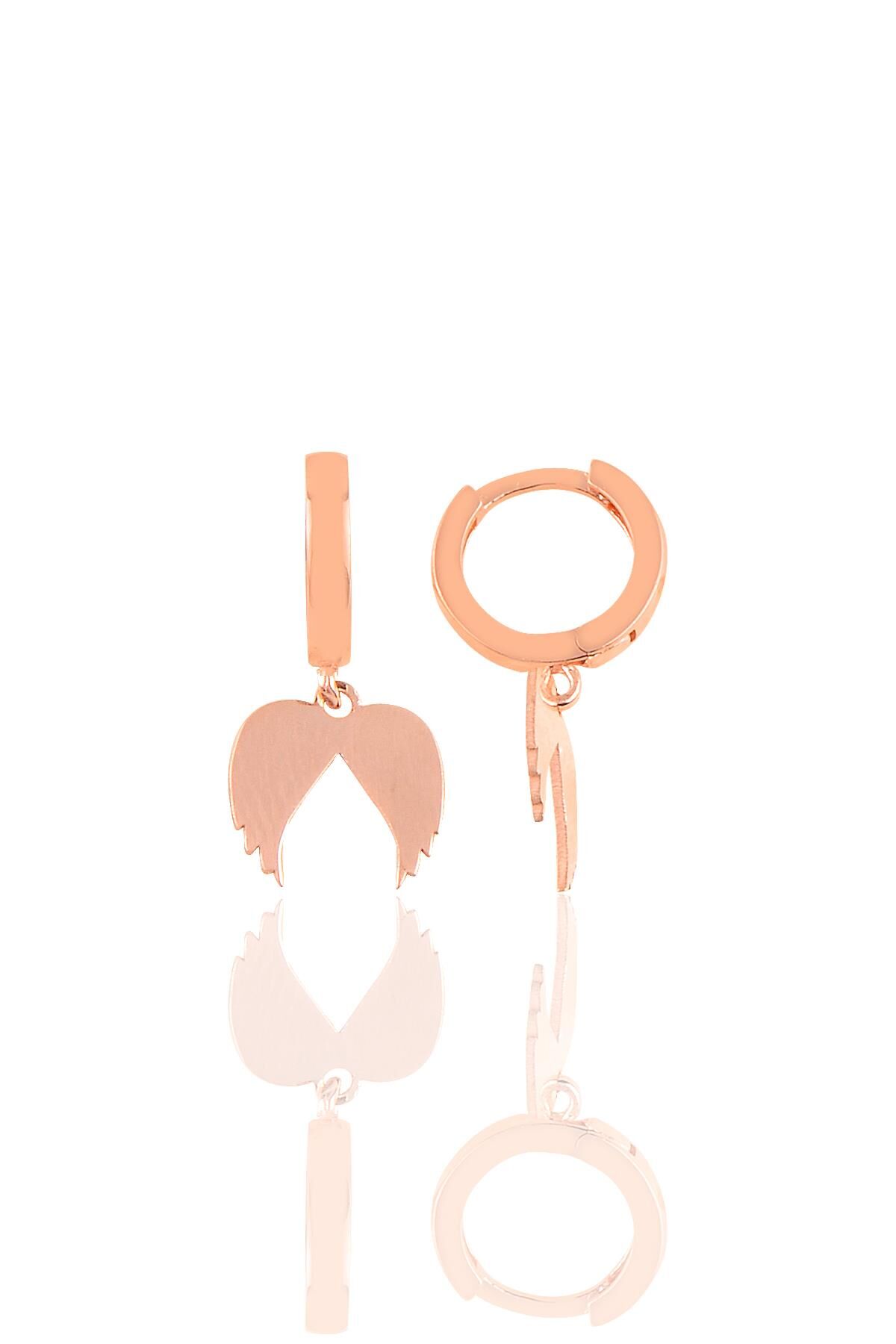 Gümüş kanat küpe