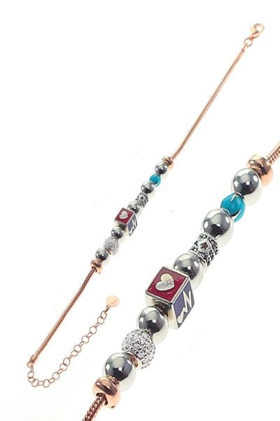Gümüş mineli sihirli kare ve toplu bileklik SGTL8839
