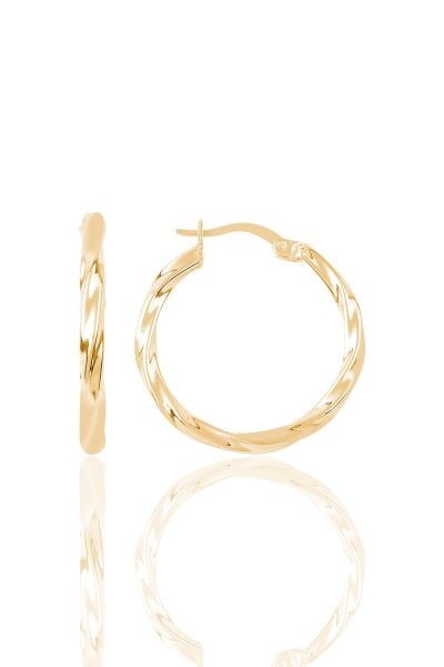 Gümüş rose burma modeli küçük boy halka küpe SGTL8815