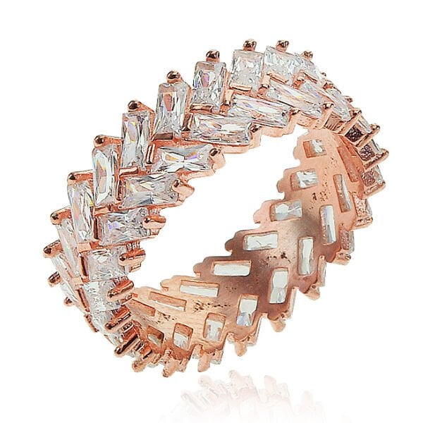 Baget TaşlıÇift Sıra Tamtur Alyans SGTL5928